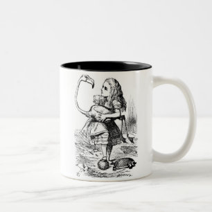Alice en de Flamingo Tweekleurige Koffiemok