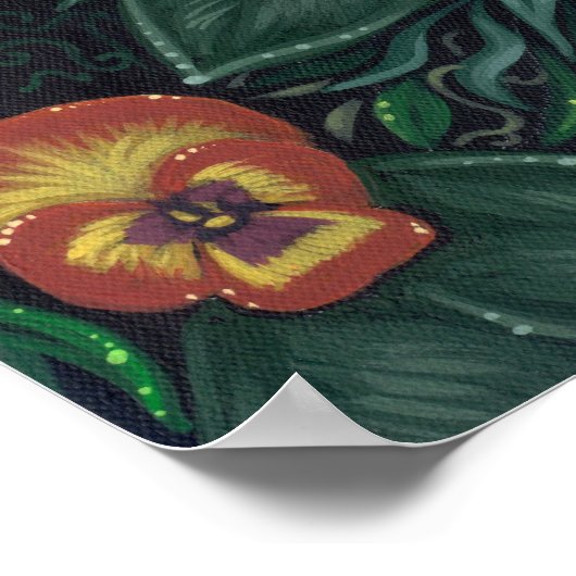 Alice en de Flowers Art Print - in Wonderland (Hoek)