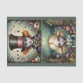 Alice en de gekke hoedenmaker in Wonderland Tissuepapier (Voorkant)