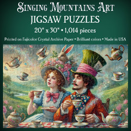 Alice en de gekke hoedenmaker Whimsical Wonderland Legpuzzel