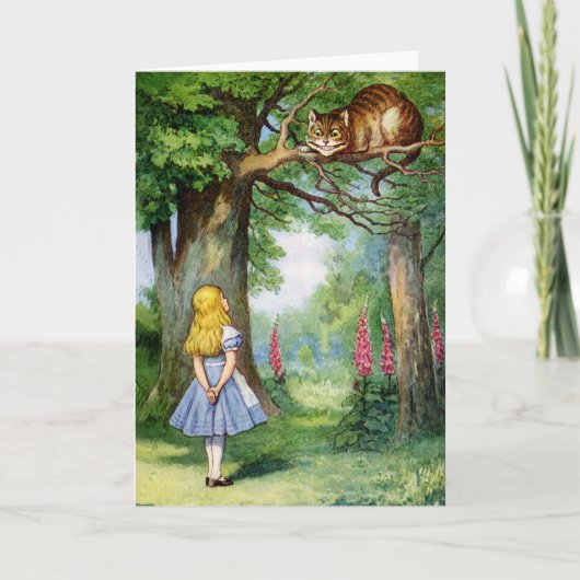 ALICE EN DE KAT VAN CHESHIRE KAART (Voorkant)
