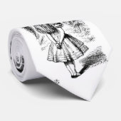 Alice en de Kat van Cheshire Stropdas (Opgerold)
