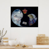 Alice en de Kikkervoetman ART PRINT Wonderland (Keuken)