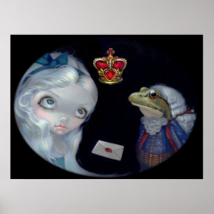 Alice en de Kikkervoetman ART PRINT Wonderland