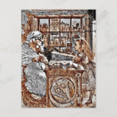 Alice en de Knitting Sheep Briefkaart (Voorkant)