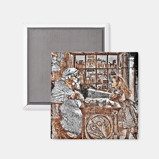 Alice en de Knitting Sheep Magneet (Voorkant / Achterkant)