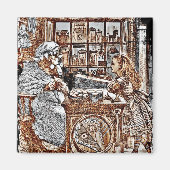 Alice en de Knitting Sheep Magneet (Voorkant)