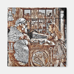 Alice en de Knitting Sheep Magneet