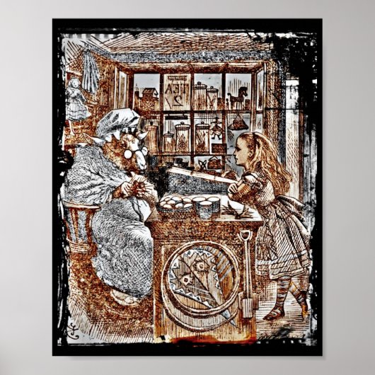 Alice en de Knitting Sheep Poster (Voorkant)