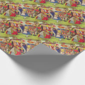 Alice en de koningin van het hart cadeaupapier (Hoek)