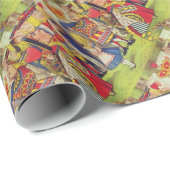 Alice en de koningin van het hart cadeaupapier (Rol Hoek)