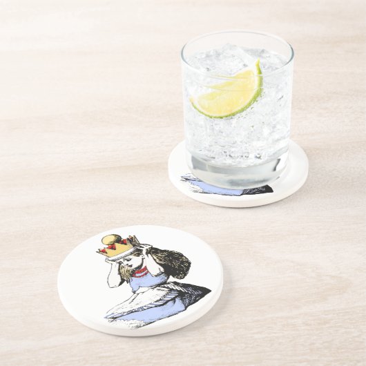 Alice en de Kroon 1 Zandsteen Onderzetter (Zijkant)