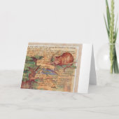 Alice en de Mad Hatter Tea Party Kaart (Achterkant)