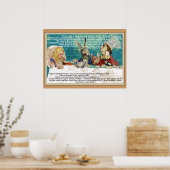 Alice en de Mad Hatter Tea Party Poster (Keuken)