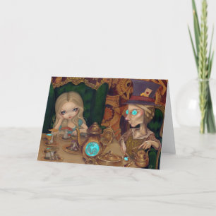 Alice en de Mad Hatter Wenskaart Kaart