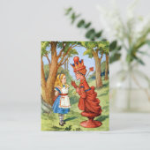 ALICE EN DE RODE KONINGIN BRIEFKAART (Staand voorkant)