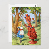 ALICE EN DE RODE KONINGIN BRIEFKAART (Voorkant / Achterkant)
