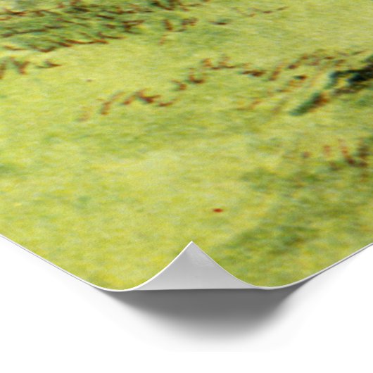 Alice en de Rode Koningin in Wonderland Poster (Hoek)