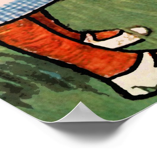 Alice en de Rode Koningin Poster (Hoek)