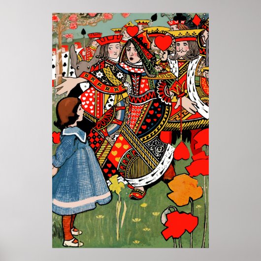 Alice en de Rode Koningin Poster (Voorkant)