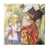 Alice en de Rode Koningin Tegeltje (Voorkant)