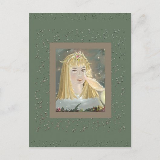 Alice en de Rosebush Fairy, briefkaart (Voorkant)