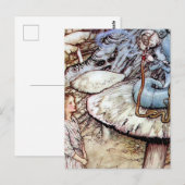 “Alice en de Rups” door Arthur Rackham Briefkaart (Voorkant / Achterkant)