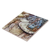 “Alice en de Rups” door Arthur Rackham Tegeltje (Zijkant)