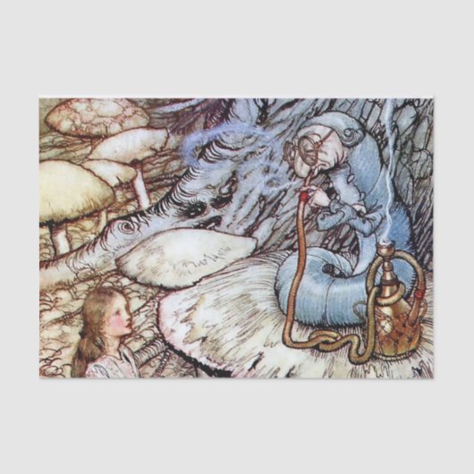 “Alice en de Rups” door Arthur Rackham Tissuepapier (Voorkant)