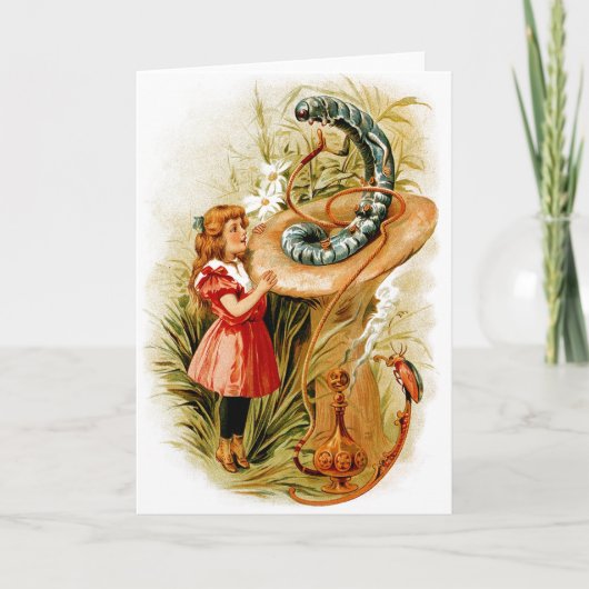 Alice en de rups Wenskaarten Kaart (Voorkant)