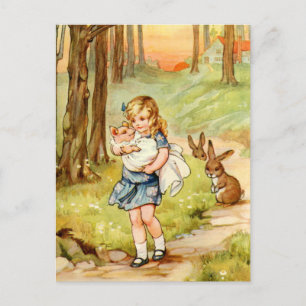 Alice en de Varkenshaar Baby in Wonderland Briefkaart
