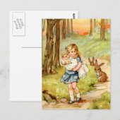 Alice en de Varkenspijn Baby Briefkaart (Voorkant / Achterkant)