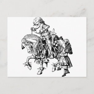 Alice en de White Knight Briefkaart