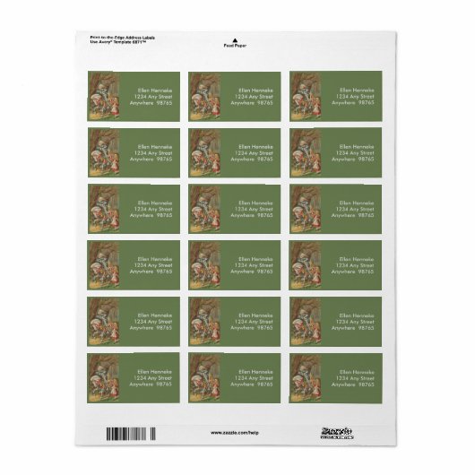 Alice en de White Knight Etiket (Full Sheet)