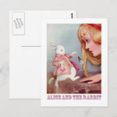 ALICE EN DE WITTE KONIJN BRIEFKAART (Voorkant / Achterkant)