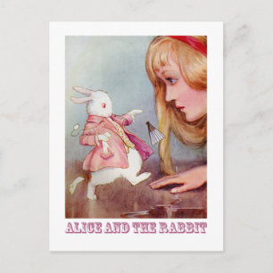 ALICE EN DE WITTE KONIJN BRIEFKAART