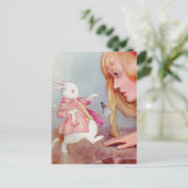 ALICE EN DE WITTE KONIJN BRIEFKAART (Staand voorkant)
