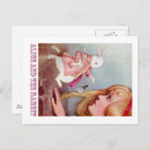 ALICE EN DE WITTE KONIJN BRIEFKAART (Voorkant / Achterkant)