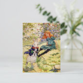 ALICE EN DE WITTE KONIJN BRIEFKAART (Staand voorkant)