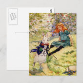 ALICE EN DE WITTE KONIJN BRIEFKAART (Voorkant / Achterkant)
