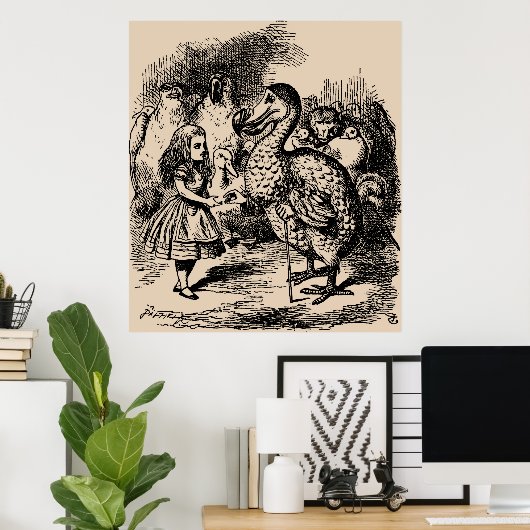 Alice en Dodo Birds Poster (Thuiskantoor)