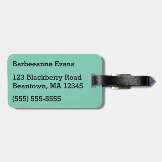 Alice en Doormouse Bagagelabel (Achterkant horizontaal)