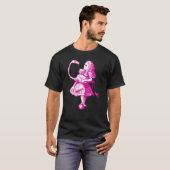 Alice en Flamingo Inked Pink T-shirt (Voorkant volledig)