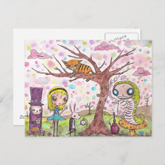 Alice en Friends Briefkaart (Voorkant / Achterkant)