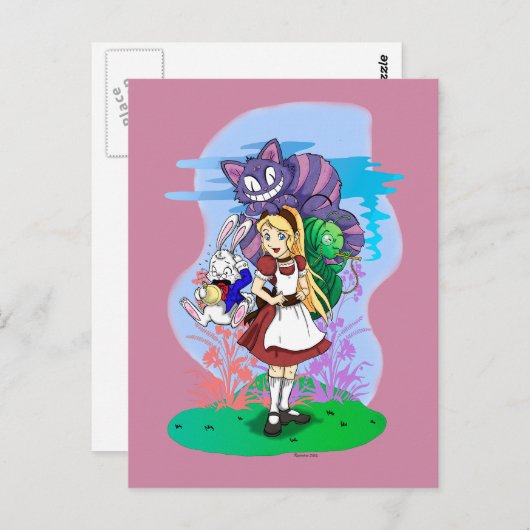 Alice en Friends Briefkaarten (Voorkant / Achterkant)