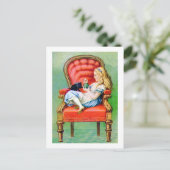 ALICE EN HAAR KAT, DINAH BRIEFKAART (Staand voorkant)