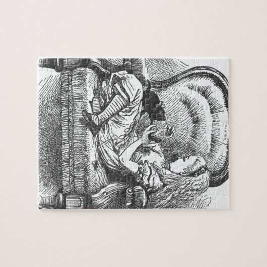 Alice en haar Kitten Legpuzzel (Horizontaal)