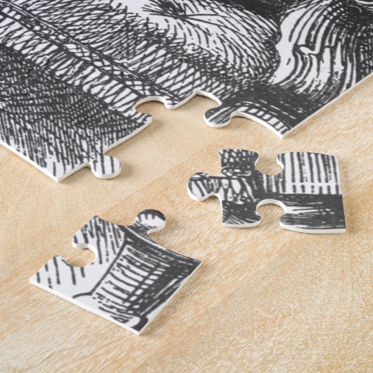 Alice en haar Kitten Legpuzzel (Zijkant)