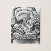 Alice en haar Kitten Legpuzzel (Verticaal)