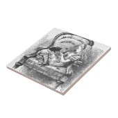 Alice en haar Kitten Tegeltje (Zijkant)